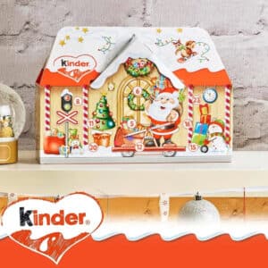 Calendrier de l'avent kinder Gare 3D 2024 contenant 24 chocolats au lait pour enfant et adulte