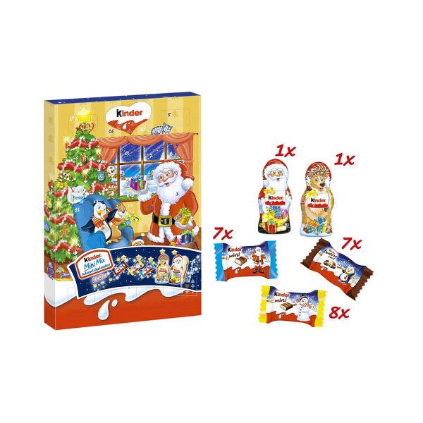 Calendrier de l'Avent Kinder 2022 Chocolat Mini Mix