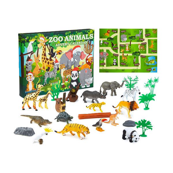 Calendrier de l'avent jouet 2021 animaux du zoo