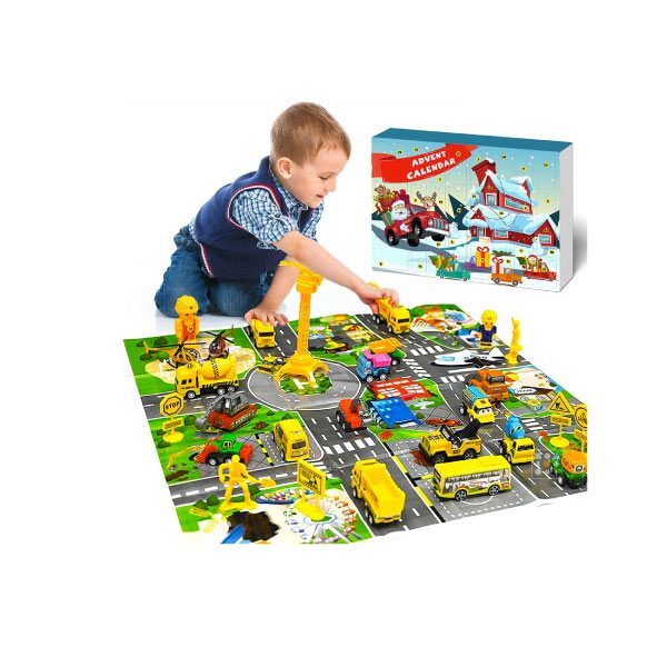 Calendrier de l'Avent jouet enfant Voiture de Construction