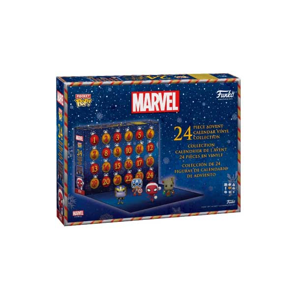 Calendrier de l'Avent funko pop Marvel 2022