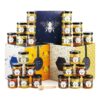 coffret gourmand calendrier de l'avent miel 2024 contenu 24 miels différentes saveurs et une cuillère en bois
