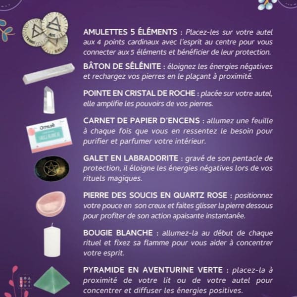 Calendrier de l'avent lithotherapie 2023 osmae pierres mineraux