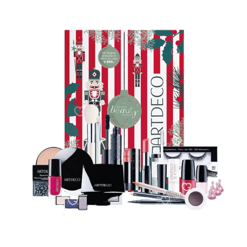 Calendrier de l'Avent Artdeco 2024 Maquillage beauté rouge à lèvres, mascara, blush..