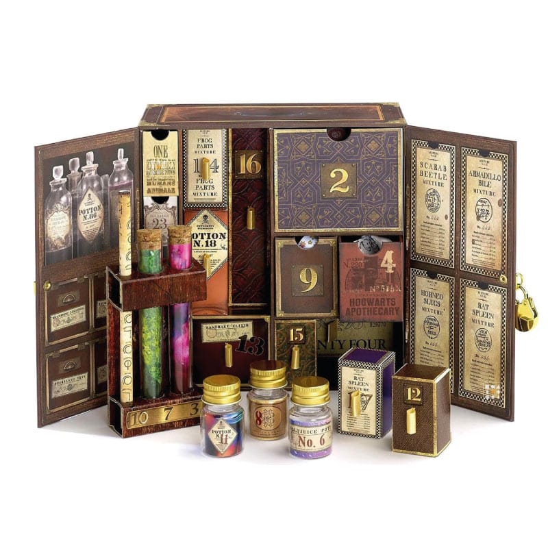 coffret magie calendrier de l'avent harry POtter The carat shop 2023 thème potion contenant bijoux et accessoires