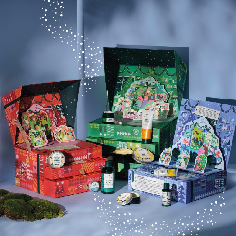 Trois nouveaux calendriers de l'Avent The Body Shop 2023