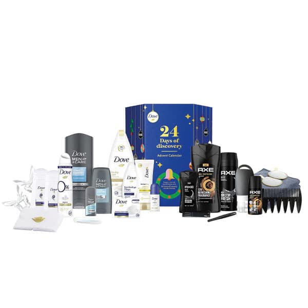 Calendrier de l'Avent beauté Dove & Axe 2022