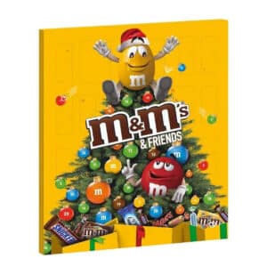 Calendrier de l'avent chocolat M&M's Friends contenant 24 chocolats TWIX, SNICKERS, MARS, BOUNTY, MILKY WAY,et M&M'