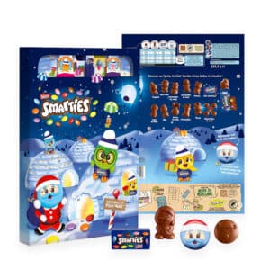 Calendrier de l'avent smarties 2024 contenant 24 chocolats au lait