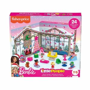 coffret jouet rose Calendrier de l'Avent Fisher Price 2023 Jouet enfant Little People barbie