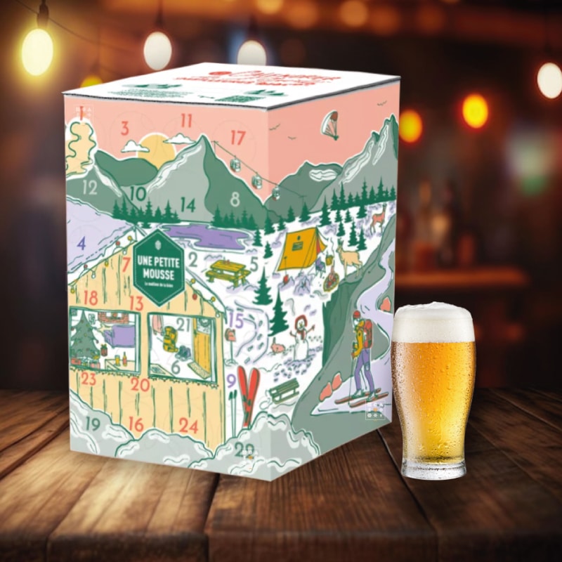 coffret biere adulte calendrier de l'avent une petite mousse 2024