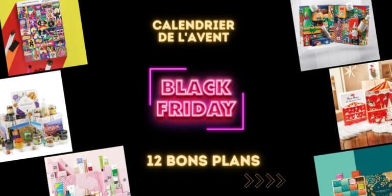 12 calendriers de l'Avent en promotion avec le black friday