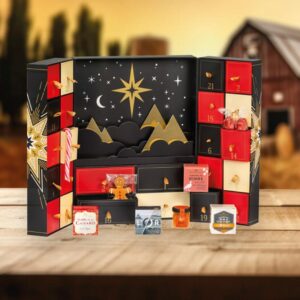 coffret gourmand Calendrier de l'Avent Ducs de Gascogne 2024 terrines; foie gras; chocolat; confiture