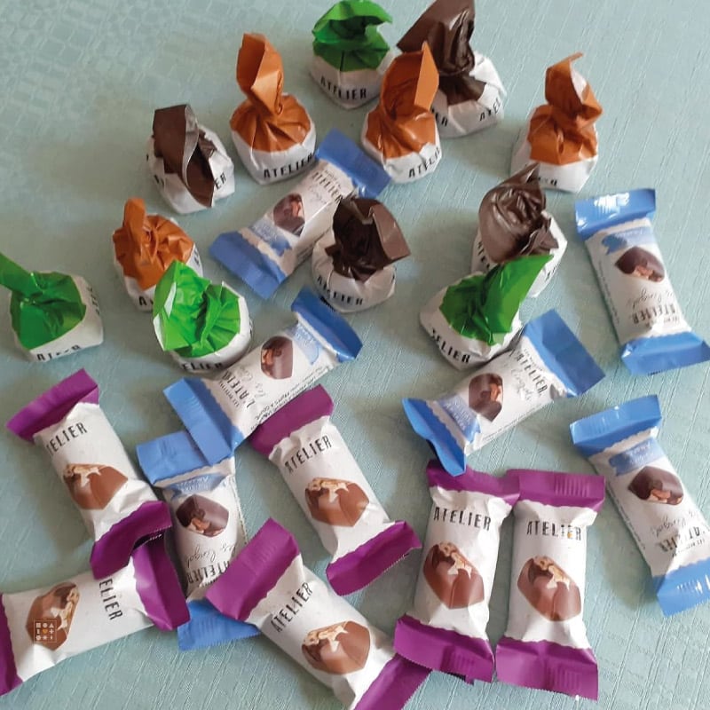 Calendrier de l'Avent Chocolat Nestlé Atelier 2023 Noisette, Fèves de Cacao, Caramel salé, chocolat noir
