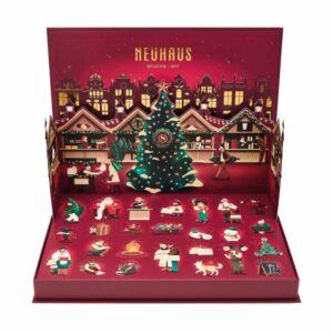 coffret popup calendrier de l'avent chocolat Neuhaus 2023 avec 25 pralinés et chocolat