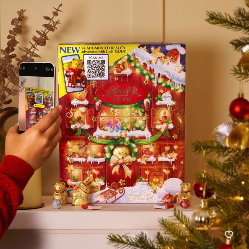 Calendrier de l'Avent Lindt 2024 avec 24 Chocolat au Lait et Blanc
