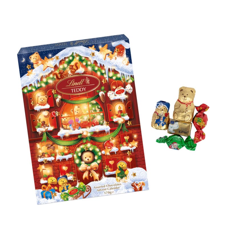 Calendrier de l'Avent Lindt 2024 avec 24 Chocolat au Lait et Blanc