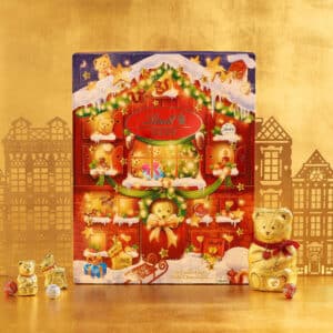 Calendrier de l'Avent Lindt 2024 avec 24 Chocolat au Lait et Blanc