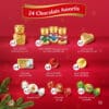 Calendrier de l'Avent Lindt 2024 avec 24 Chocolat au Lait et Blanc