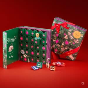 Calendrier de l'Avent Venchi 2024 contenant 24 chocolats et gourmandises chocolatées