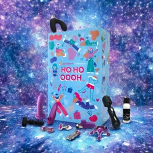 coffret bleu calendrier de l'avent Sexy Avenue 2024 avec 24 produits et accessoires érotique pour adulte, homme et femme