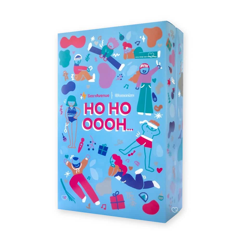coffret bleu calendrier de l'avent Sexy Avenue 2024 avec 24 produits et accessoires érotique pour adulte, homme et femme