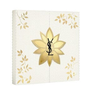 Coffret beauté luxe blanc et or yves saint laurent Calendrier de l'avent YSL 2024 maquillage, parfum et cosmétiques