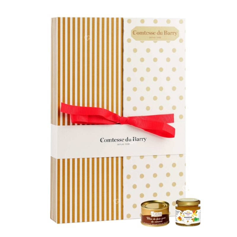 calendrier de l'avent comtesse du barry 2024 contenant 24 spécialités gourmandes salées : terrine; foie gras; rillette