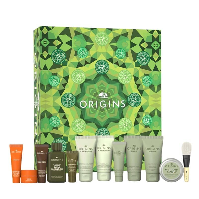 coffret beauté Calendrier de l'avent origins 2024 comprenant 24 produits soins visage et corps