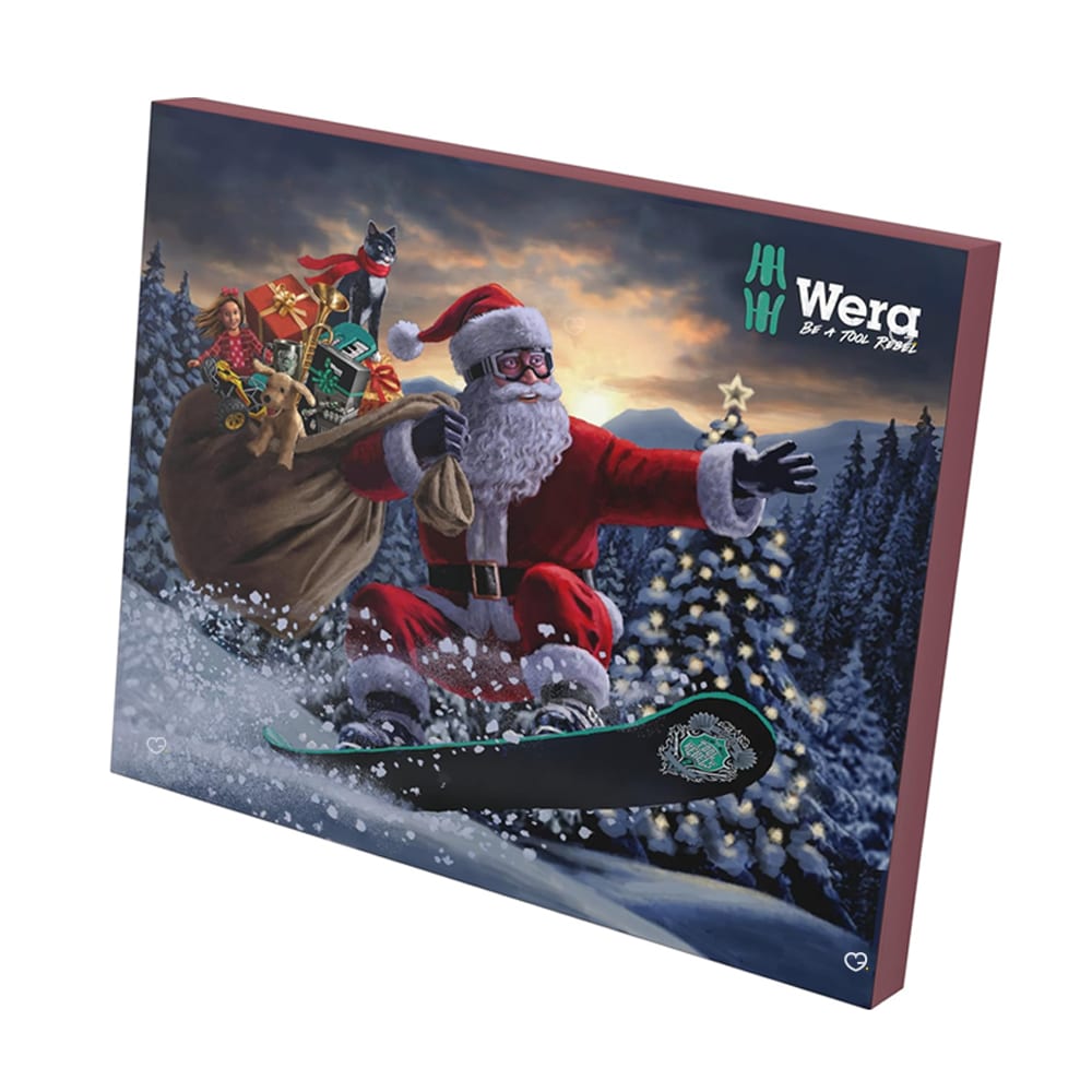 Calendrier de l'avent Wera 2024 contenant 24 outils pour homme bricolage