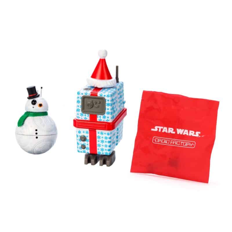 contenu du Coffret en forme de vaisseau Calendrier de l'Avent Star Wars Droid Factory 2024 Disney personnage