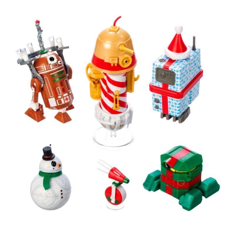 personnage star wars du calendrier de l'Avent disney Star Wars Droid Factory 2024 en forme de vaisseau