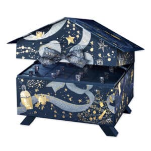 coffret beauté calendrier de l'Avent Guerlain 2024 'La Ruche des Merveilles' une immersion dans l'univers luxueux de la marque, inspiré de la joaillière Beg renfermant parfums, soins; maquillage et bougie