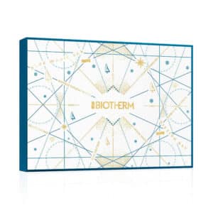 coffret beauté bleu calendrier de l'avent Biotherm 2024 contenant produits soins visage et corps