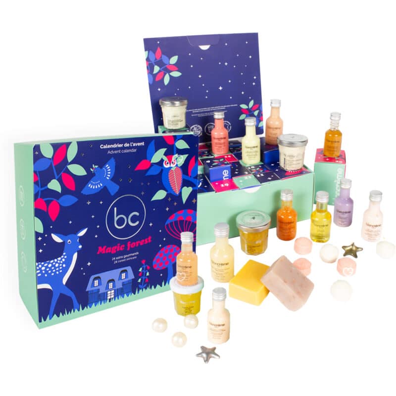 coffret beauté Calendrier de l'Avent Blancrème 2024 - produits soins corps, douche et soins visage parfumé
