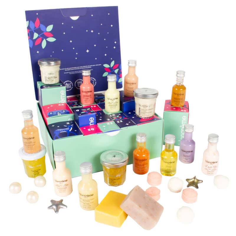 coffret beauté Calendrier de l'Avent Blancrème 2024 - produits soins corps, douche et soins visage parfumé