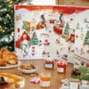 coffret gourmand Calendrier de l'avent Bonne Maman 2024 avec des confitures, gateaux et infusions