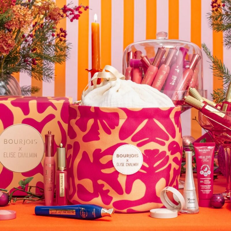 motif Ziggy pochon calendrier de l'avent bourjois 2024 contenant des produits de beauté et maquillage