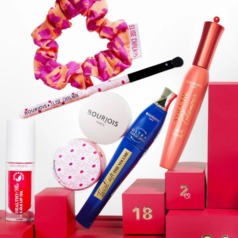 motif Ziggy pochon calendrier de l'avent bourjois 2024 contenant des produits de beauté et maquillage