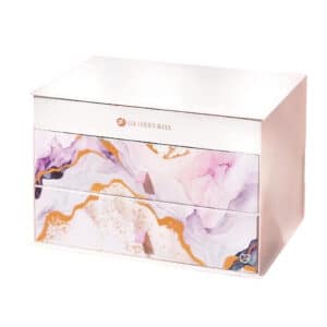 coffret beauté couleur marbre Calendrier de l'avent glossybox 2024 avec 27 produits beauté visage corps cheveux multimarque