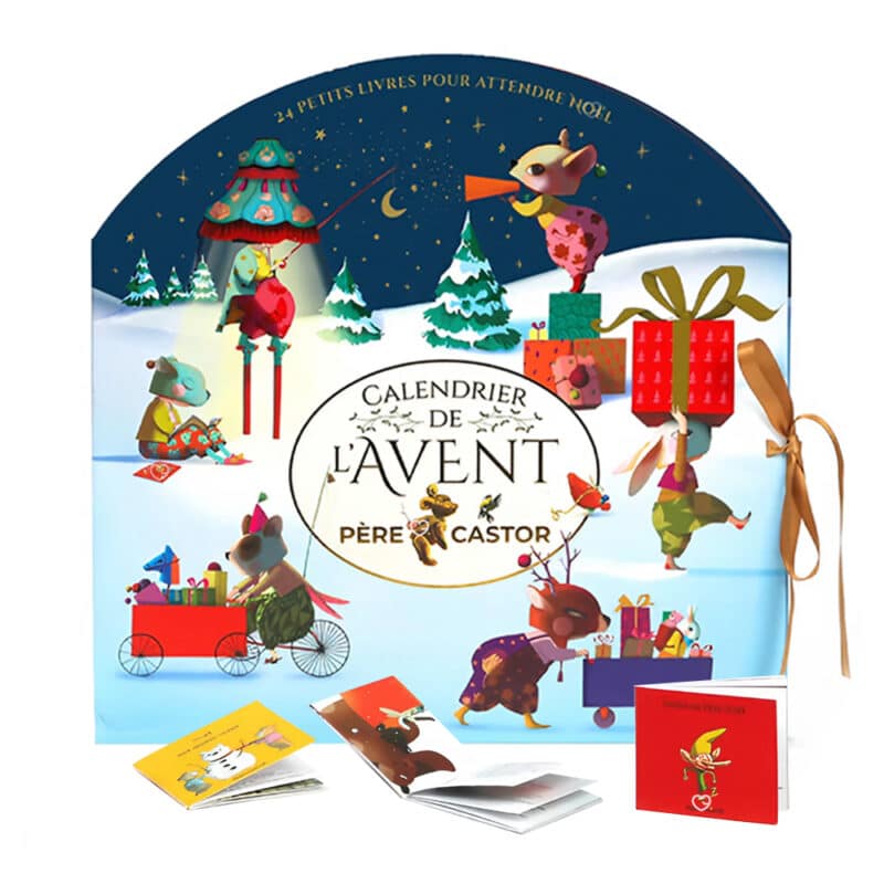 Calendrier de l'avent père castor 2024 contenu 24 livres de 16 pages pour enfants fille et garcon