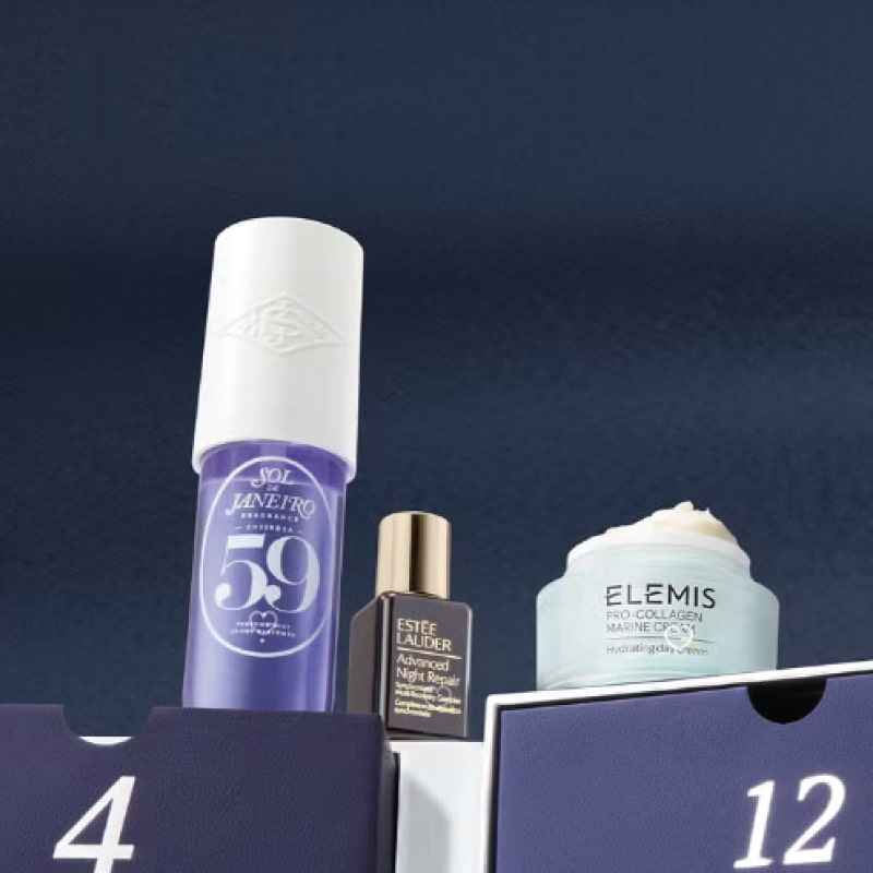 Calendrier de l'Avent Lookfantastic 2024 contenant produits de beauté de multi marque de luxe