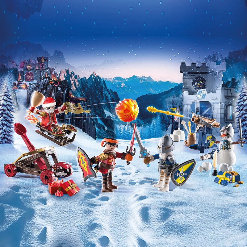 coffret enfant jouet calendrier de l'avent playmobil novelmore 71346 figurines chevaliers combat