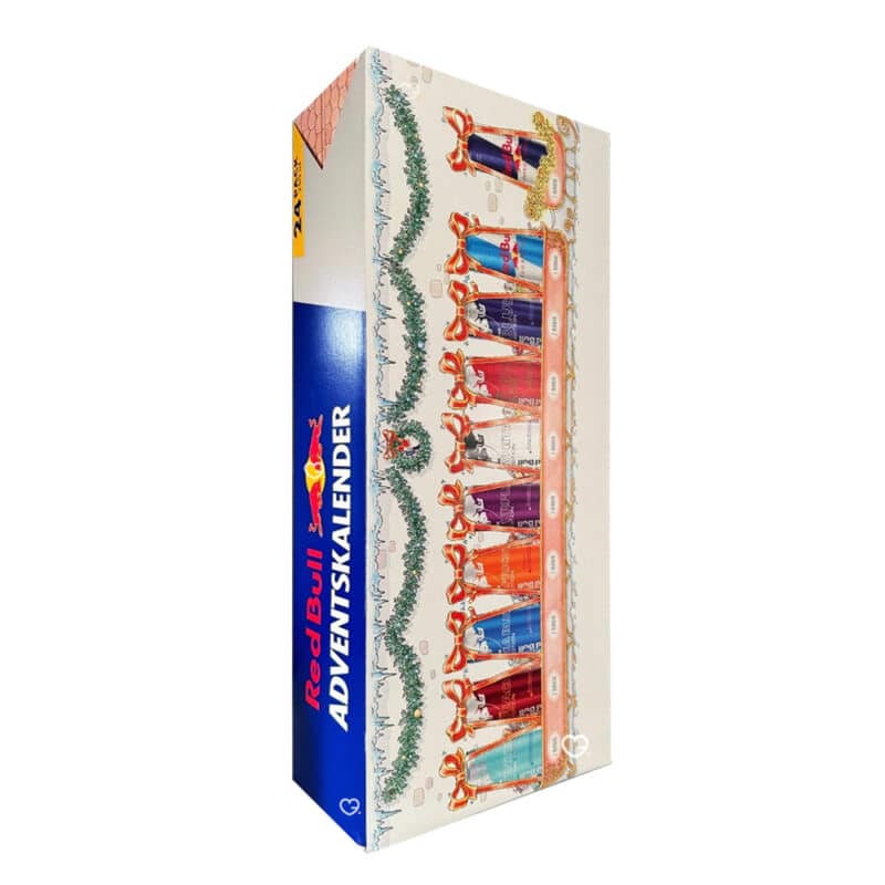 calendrier de l'avent Red Bull 2024 contenant 24 boissons energisantes