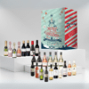calendrier de l'avent vins assortiments 2024 contenant du vin blanc, rose et rouge