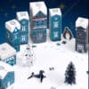 coffret beauté bleu calendrier de l'avent Biotherm 2024 contenant produits soins visage et corps