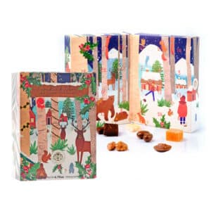 Calendrier de l'Avent Mazet Confiseur 2024 contenant 24 chocolats, amandes, pralines..