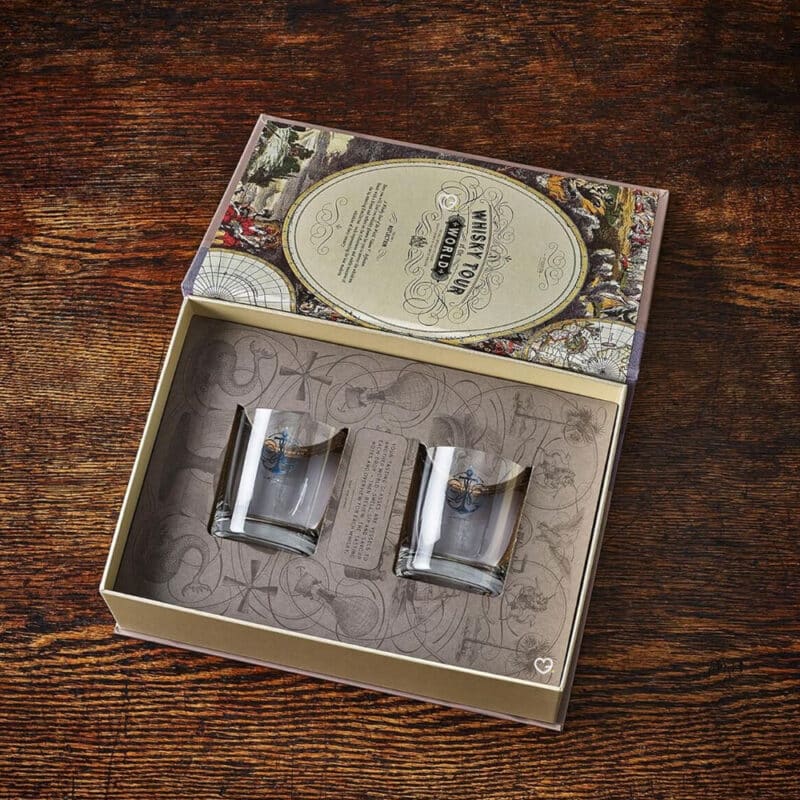 Coffret bois Calendrier de l'Avent whisky 2024 A Whisky Tour of the World