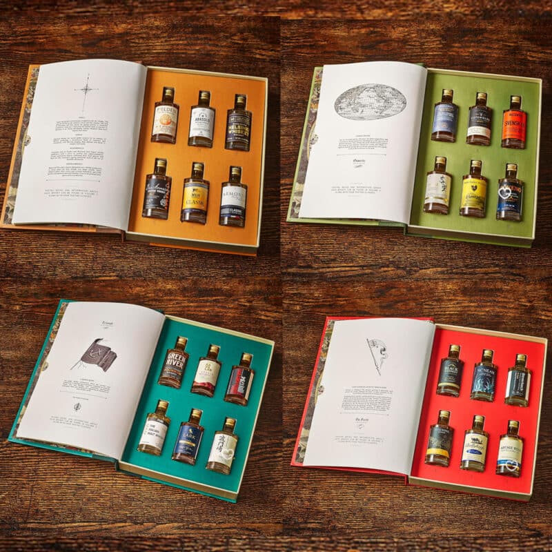 Coffret bois Calendrier de l'Avent whisky 2024 A Whisky Tour of the World