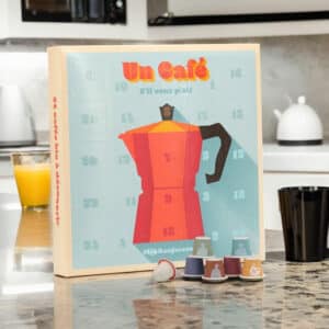 calendrier de l'avent café 2024 contenant 24 capsules Nespresso de café bio